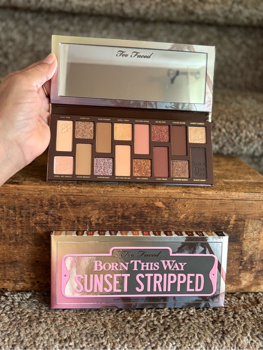 Too Faced Eyeshadow Palette - Warm Brown, Peach & Gold Tones